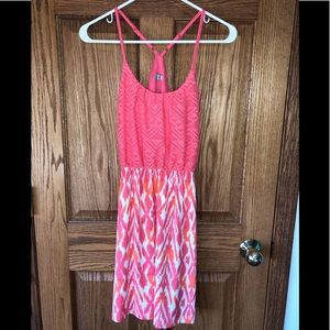 Orange and Pink Dress